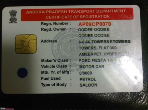 rc book smart card bangalore|smart card for vehicle registration.